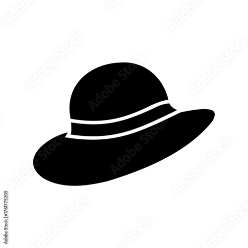 black hat isolated on white