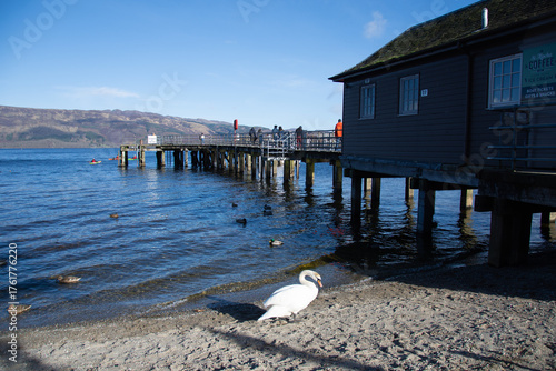 Luss Pier over Loch Lomond