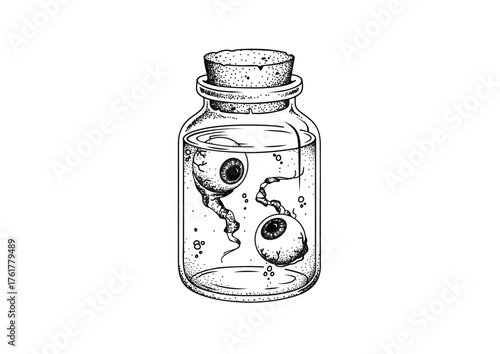 jar with eyes in it 