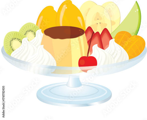 プリンアラモード