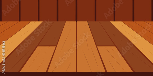 Matte Rustic Wooden Flooring Texture Illustration