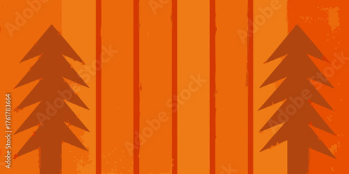 Matte Pine Plank Seamless Pattern Illustration