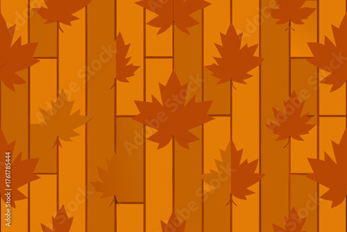 Seamless Maple Wood Floor Design Illustration