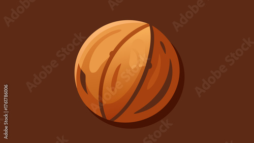 Smooth Polished Walnut Texture Illustration