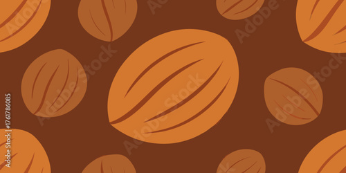 Smooth Walnut Texture Wallpaper Illustration