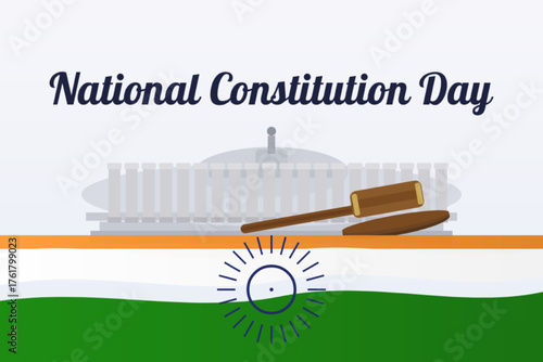 National Constitution Day India Celebration Poster
