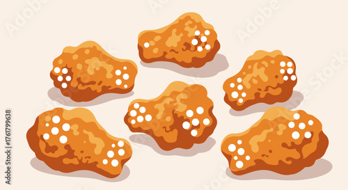 Deliciously crispy golden brown fried chicken wings seasoned with a light dusting of salt.