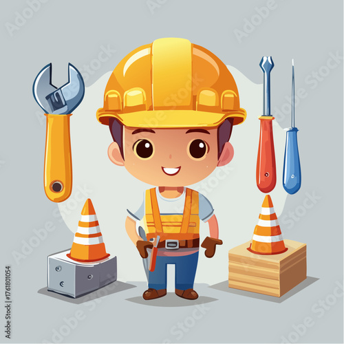 Icône professionnelle du secteur construction