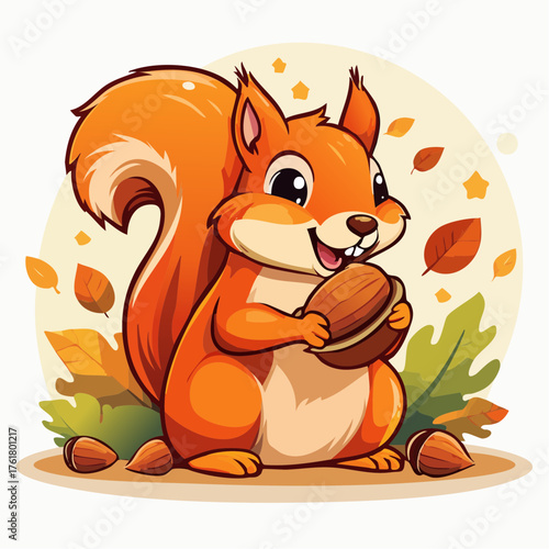 Illustration mignonne d’animal forestier