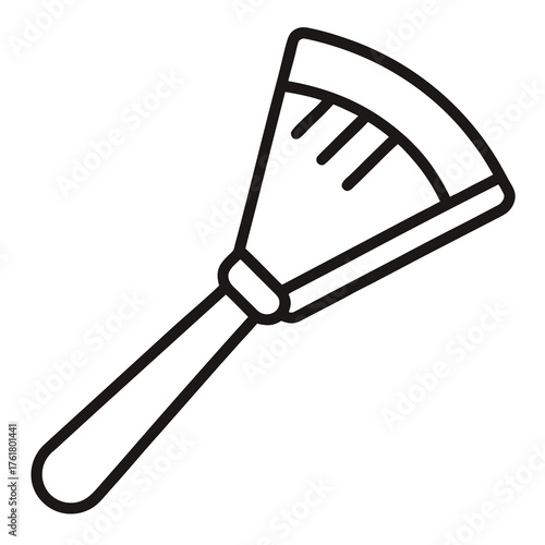 Pie Server Icon With Handle utensil kitchen