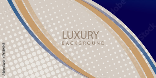 Abstract elegant blue luxury background with gold line. Modern futuristic background . Can be design for landing page, book covers, brochures, flyers, magazines,