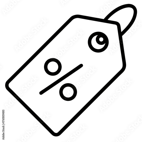 Sale Tag Icon With Percentage Symbol discount price