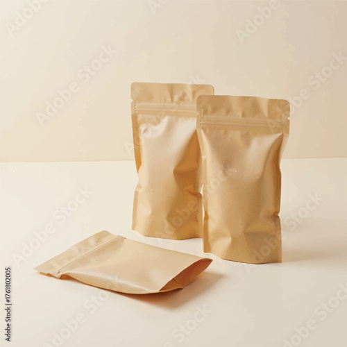3D powder packing pouch mockups.,Realistic stand up pouch bag mockup,Clean Stand-Up Pouch Packaging,Blank white standup pouch packaging mockup,Blank aluminium or plastic packaging mockup