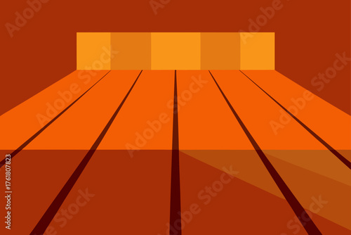 Aged Barn Plank Flooring Illustration