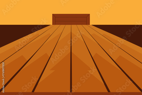 Aged Farmhouse Wooden Floor Illustration