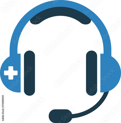 Healthcare Helpline Assistance Vector Symbol Medical Support Service Call Center Aid