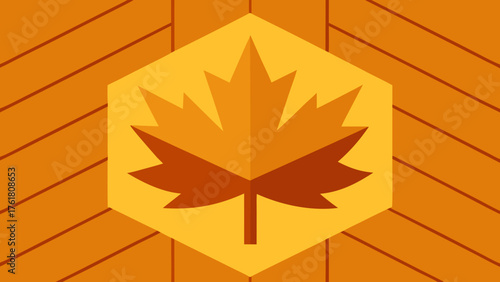 polished maple flooring wallpaper illustration