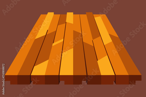 reclaimed old timber floor illustration