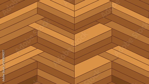 rustic herringbone wooden floor illustration