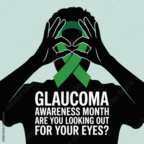 Silhouette Poster for Glaucoma Awareness Month
