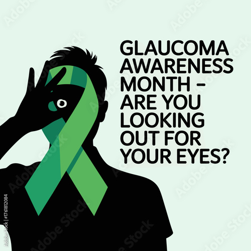 Silhouette Poster for Glaucoma Awareness Month