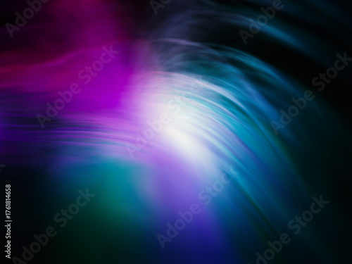 Ethereal swirls of colorful light in motion.