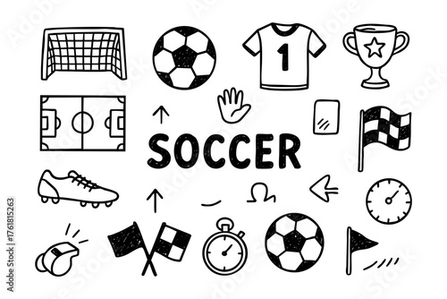 Soccer background – football sport ball abstract vector design