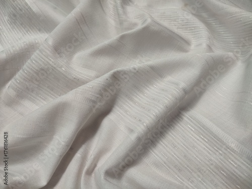 Fotomural background, texture, pattern of white cloth with Islamic motifs