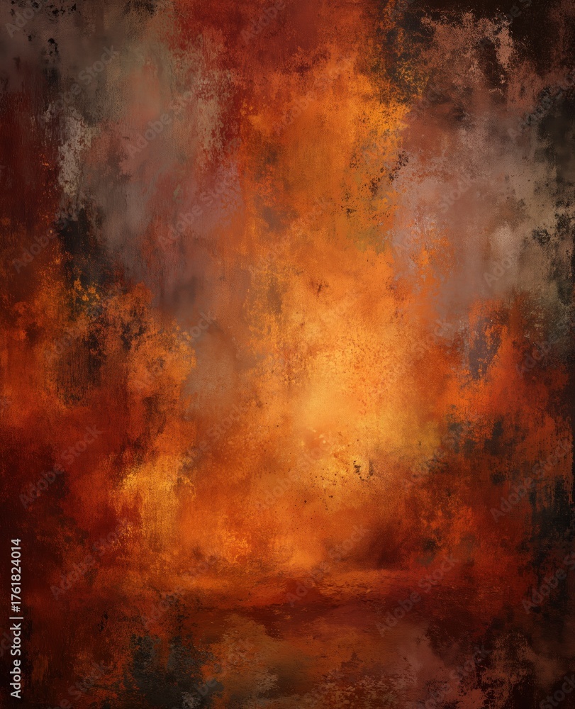 Obraz premium Abstract Warm Colorful Texture with Fiery Hues and Soft Gradients in Earthy Tones