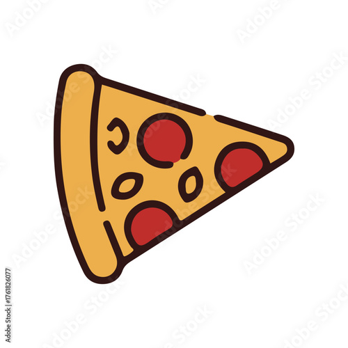 A delicious slice of pizza, featuring a crispy crust and classic toppings, perfect for any meal or craving