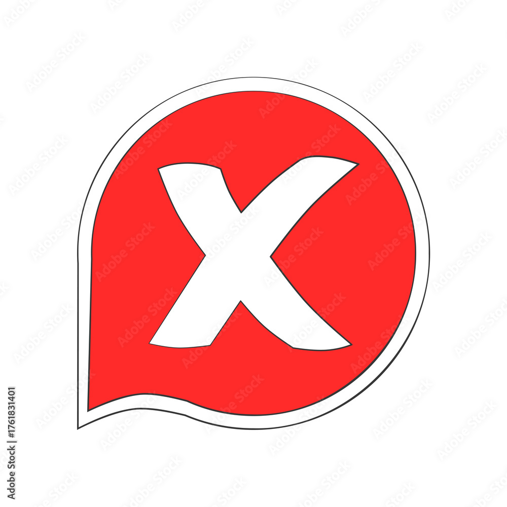 Obraz premium Check Mark No Icon – Animation Alpha Loop