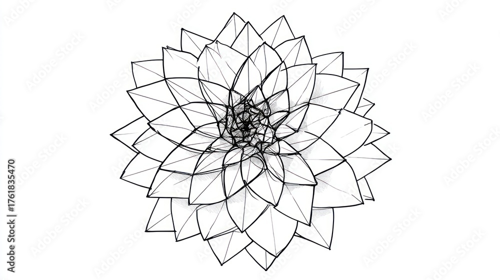 Obraz premium Abstract flower design