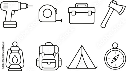 Essential tools and equipment for outdoor adventures and DIY projects