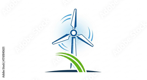 Wind turbine, representing clean energy and sustainable power generation for a greener environment