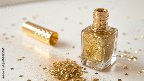 An isolated glass bottle of olive oil with salt and pepper shakers on a white background for healthy food and cooking