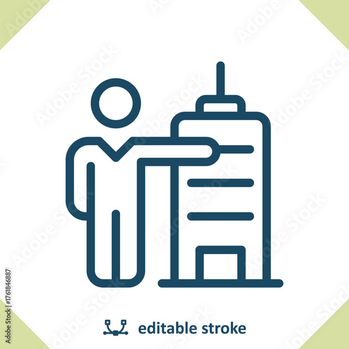 Realtor Icon. Home Owner, Building, Office Building, Apartment Building