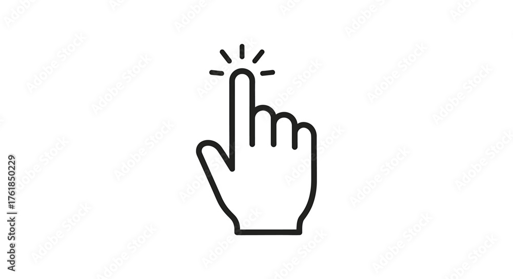 Obraz premium Finger touching or pointing at something, representing interaction, selection, or a call to action