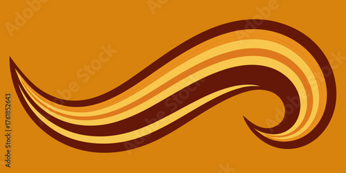 Artistic Wooden Wave Pattern Background Illustration