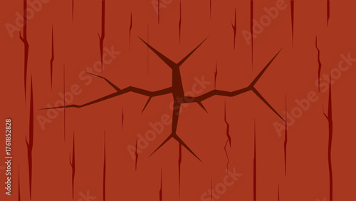 Cracked Rustic Wood Surface Background Illustration