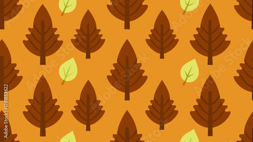 seamless beech wood pattern illustration