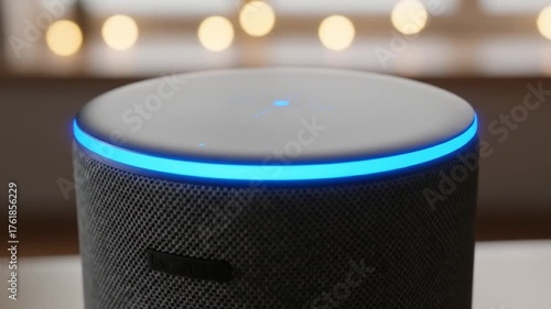 Echo Speaker Glow Illuminated tech for modern life softly lit AI hums
