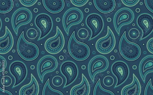 Western paisley as embellishment nature. Henna sparse as minimal invitation. Colors indian at springtime image.