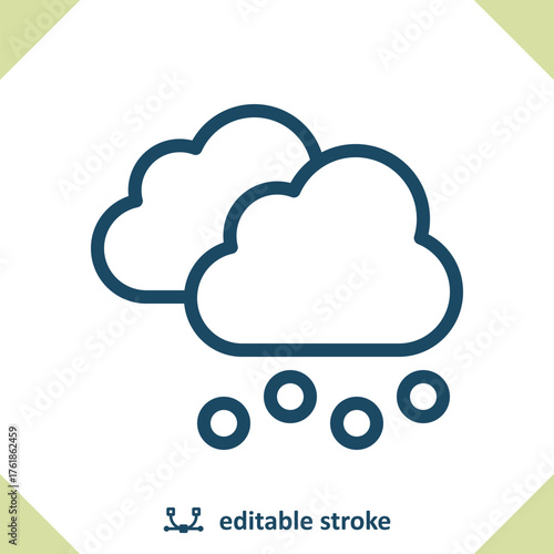 Hail Icon - Hailstorm, Cloud, Hail Storm, Weather, Hailstone, Clouds