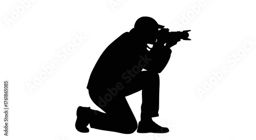 Elegant silhouette of a dancer leaping with power, embodying grace and strength in motion, perfect for fitness, dance, or artistic themes