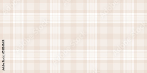Beige plaid pattern, soft  versatile. Ideal for backgrounds, textiles, or designs needing a classic yet modern touch. Subtle texture  calming palette.