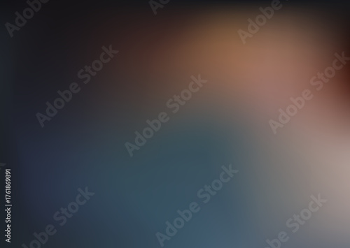 Retro photo film. Dark vintage film texture with soft light leaks. Blurred retro background of old analog photography. Grunge gradient overlay. Abstract vector illustration.