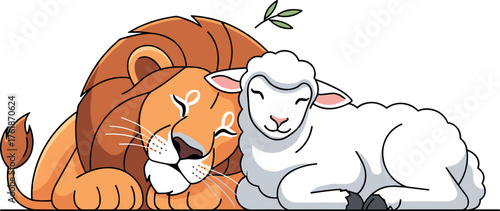 Lion and Lamb Sleeping Together: Symbol of Peace and Harmony