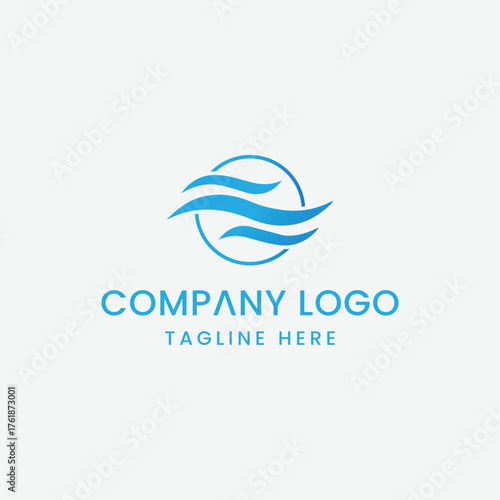 Initial Letter SEA WAVES logo Design Outstanding Creative Modern Symbol  Sign