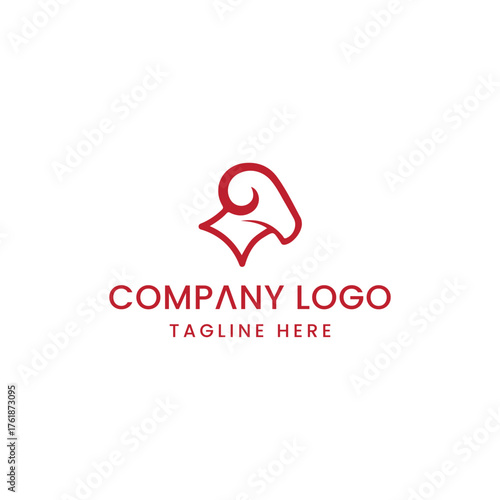 Initial Letter GOAT logo Design Outstanding Creative Modern Symbol  Sign