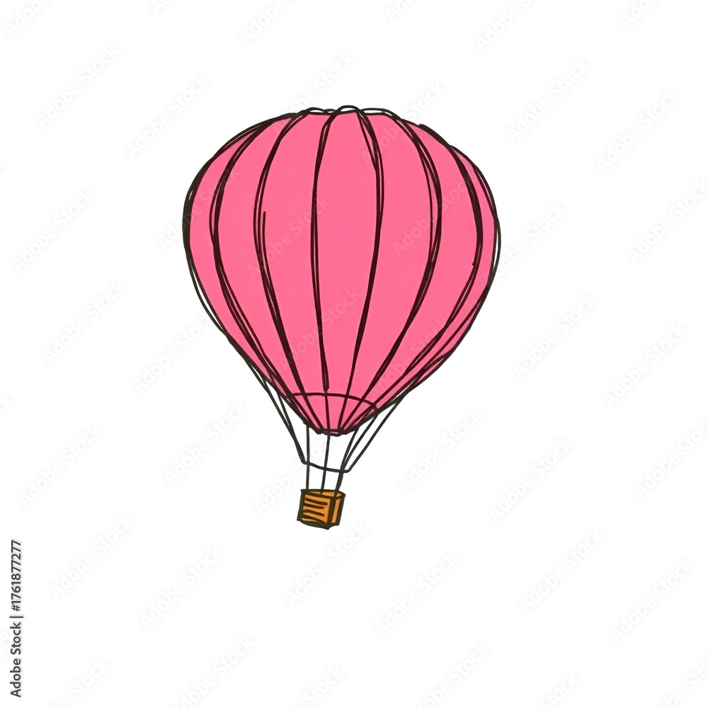 Naklejka premium A Hot Air Baloon